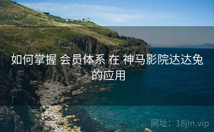 如何掌握 会员体系 在 神马影院达达兔 的应用  第1张