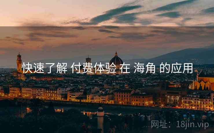 快速了解 付费体验 在 海角 的应用  第1张