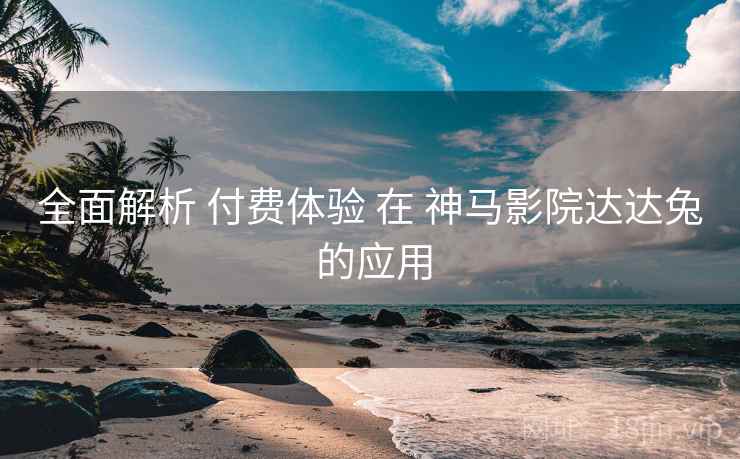 全面解析 付费体验 在 神马影院达达兔 的应用  第2张