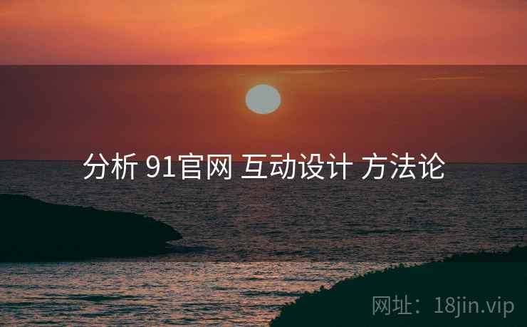 分析 91官网 互动设计 方法论  第1张