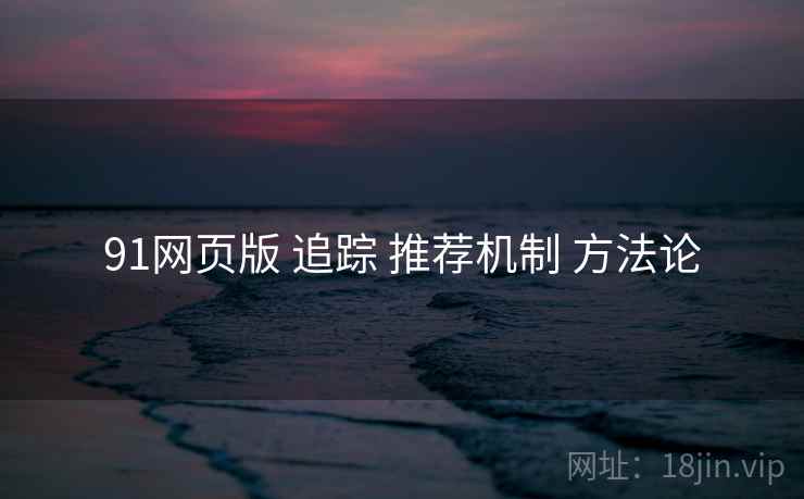 91网页版 追踪 推荐机制 方法论  第1张