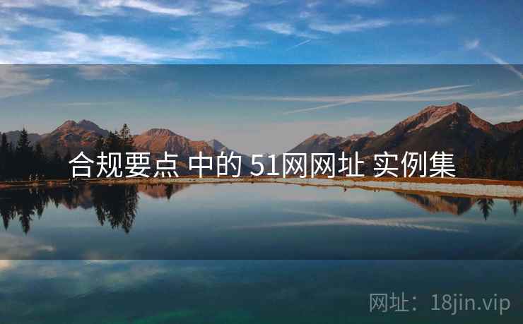 合规要点 中的 51网网址 实例集  第1张