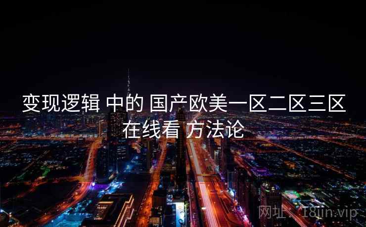 变现逻辑 中的 国产欧美一区二区三区在线看 方法论  第2张