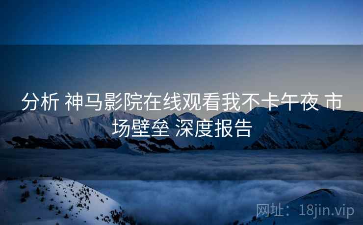 分析 神马影院在线观看我不卡午夜 市场壁垒 深度报告  第2张