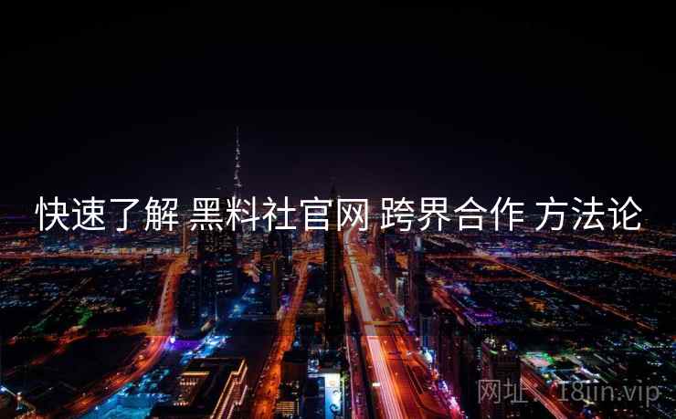 快速了解 黑料社官网 跨界合作 方法论  第1张