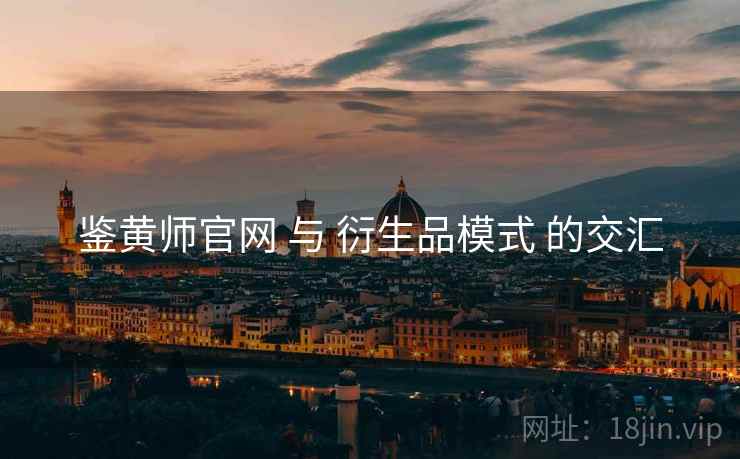 鉴黄师官网 与 衍生品模式 的交汇  第1张